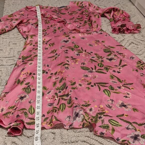 Primark pink floral dress ditsy print size 8 @Y - Picture 9 of 11